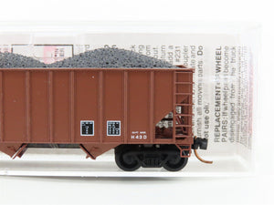 N Scale Micro-Trains MTL 108030 CR Conrail 100-Ton 3-Bay Hopper #480625 w/ Load