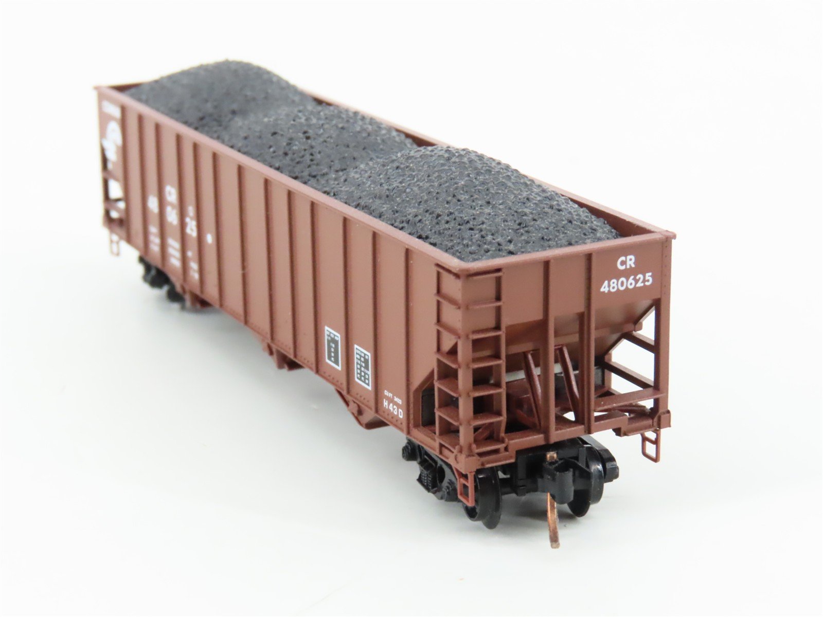 N Scale Micro-Trains MTL 108030 CR Conrail 100-Ton 3-Bay Hopper #480625 w/ Load