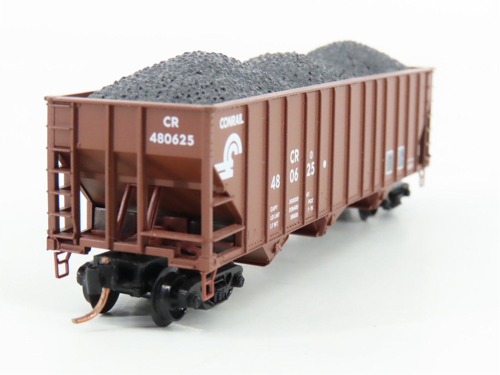N Scale Micro-Trains MTL 108030 CR Conrail 100-Ton 3-Bay Hopper #480625 w/ Load
