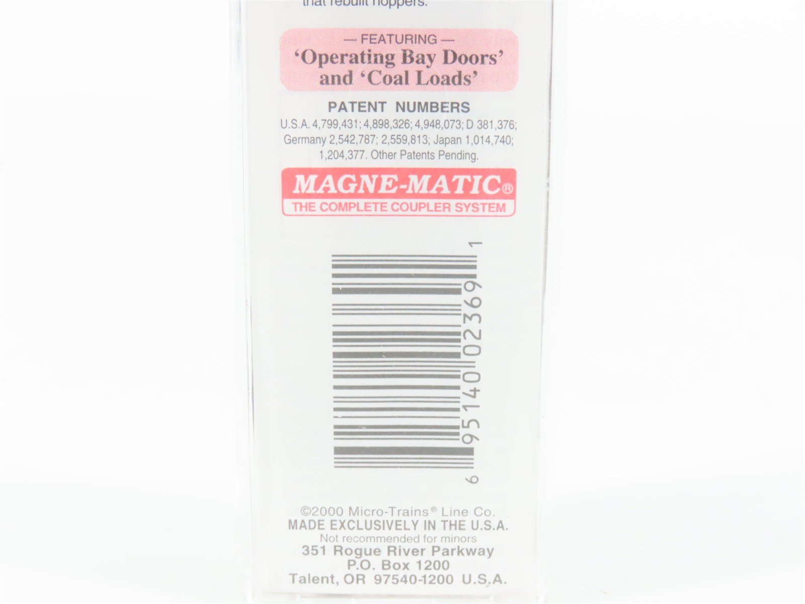 N Scale Micro-Trains MTL 108030 CR Conrail 100-Ton 3-Bay Hopper #480625 w/ Load