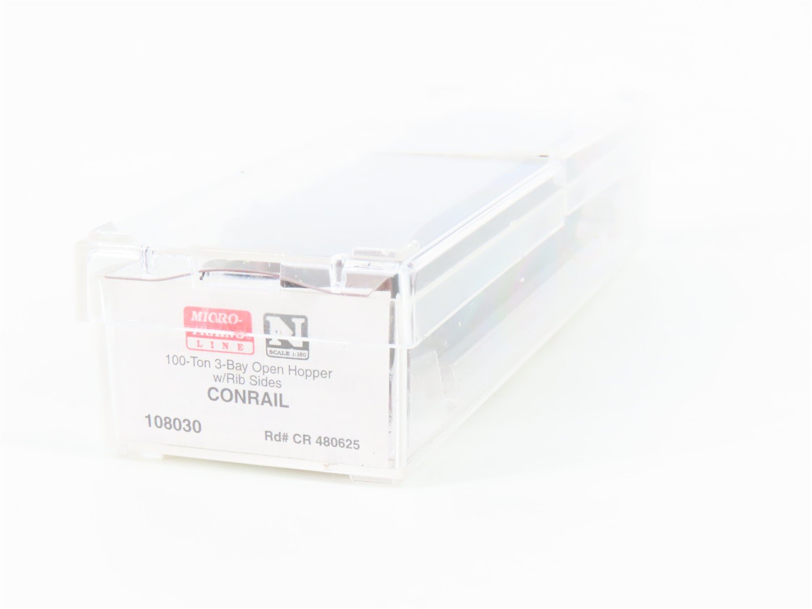 N Scale Micro-Trains MTL 108030 CR Conrail 100-Ton 3-Bay Hopper #480625 w/ Load