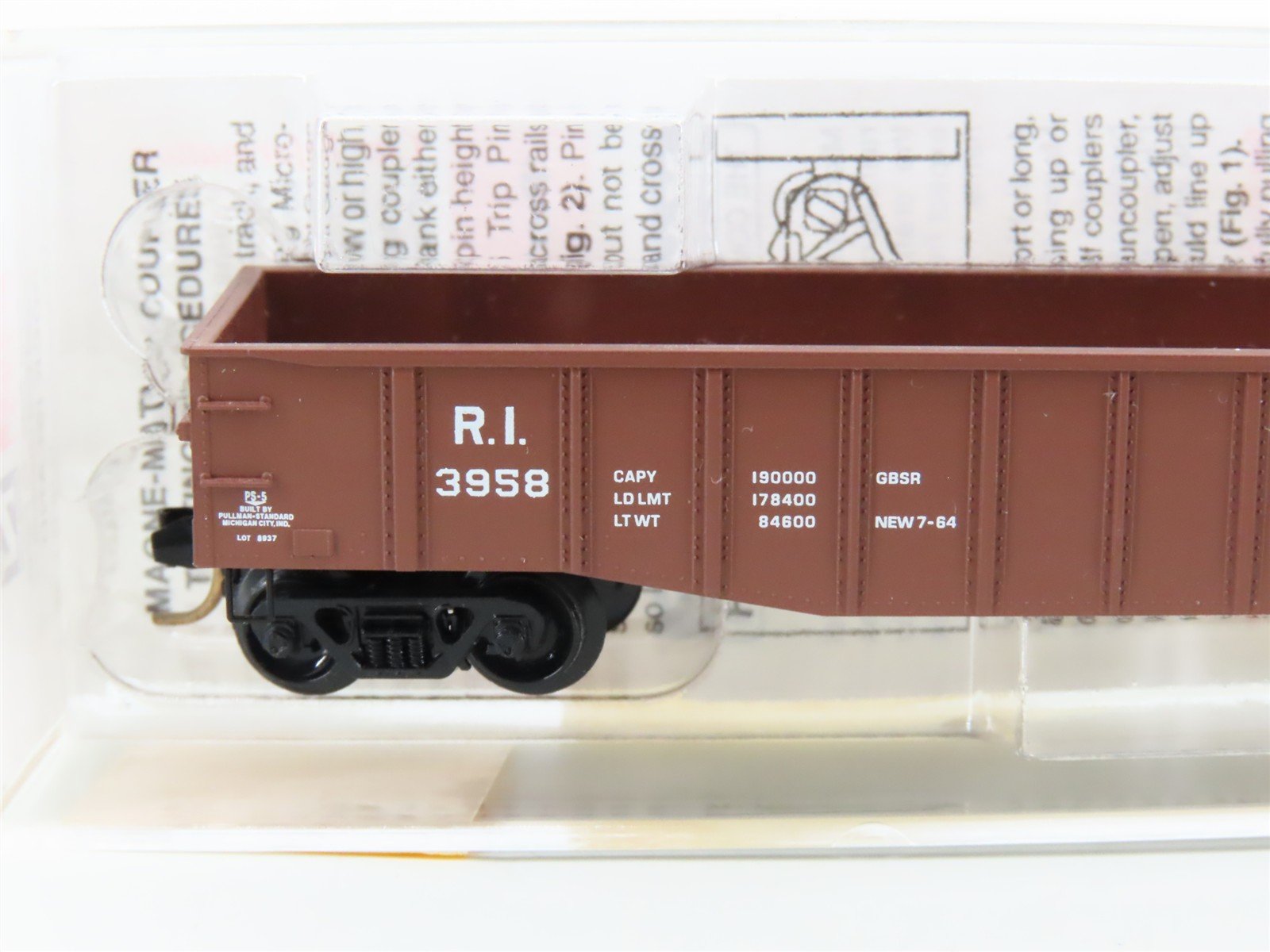 N Scale Micro-Trains MTL 105510 RI Rock Island 50' Gondola Car #3958