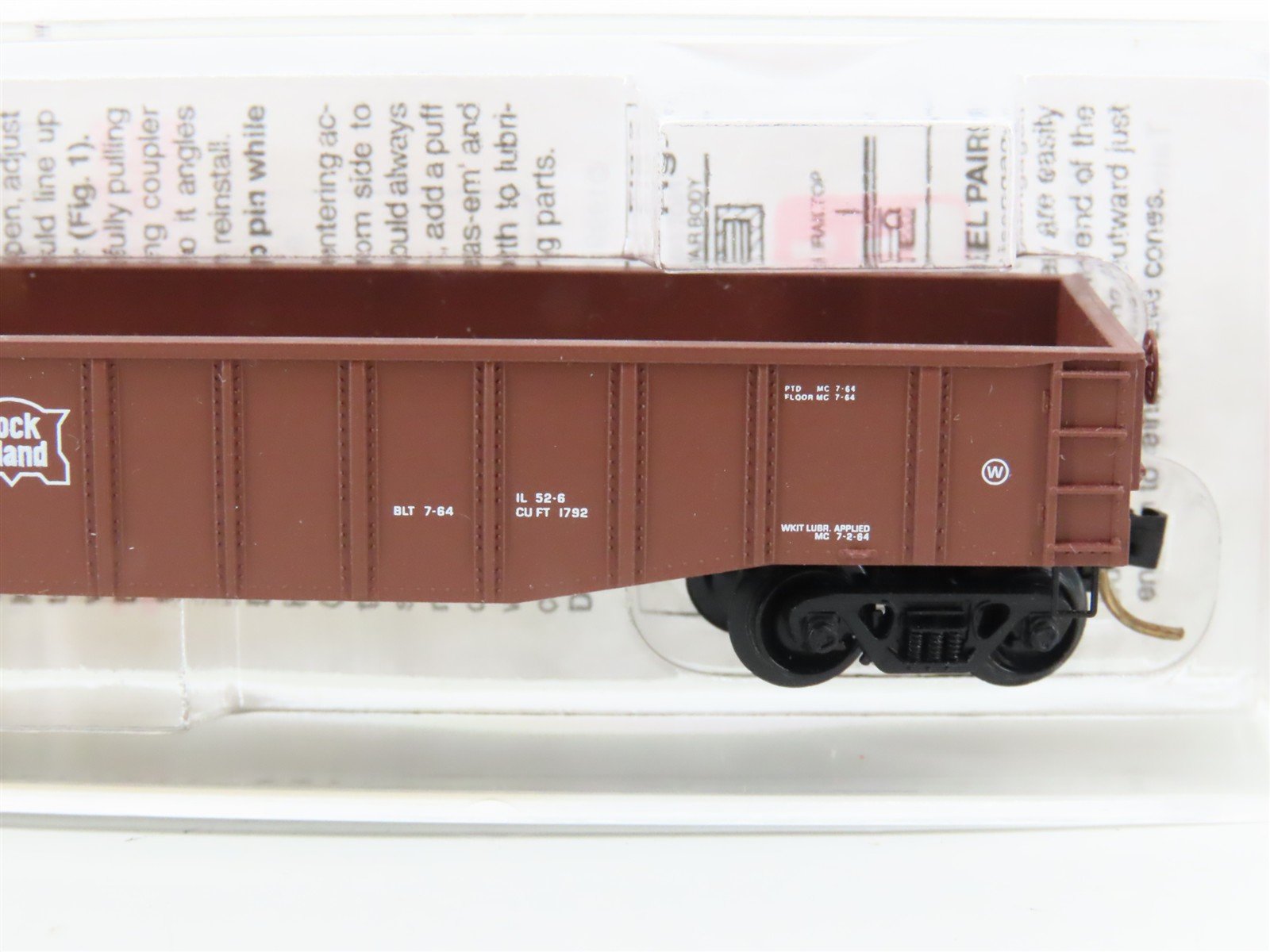 N Scale Micro-Trains MTL 105510 RI Rock Island 50' Gondola Car #3958