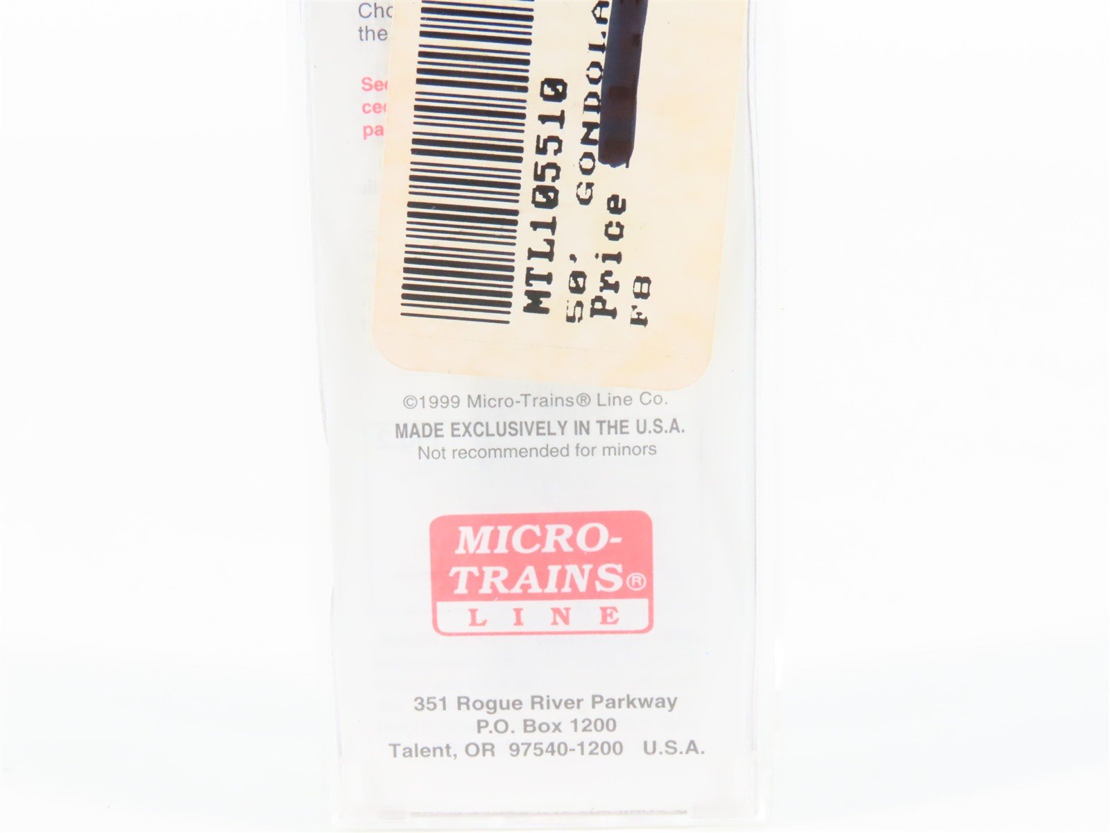 N Scale Micro-Trains MTL 105510 RI Rock Island 50' Gondola Car #3958