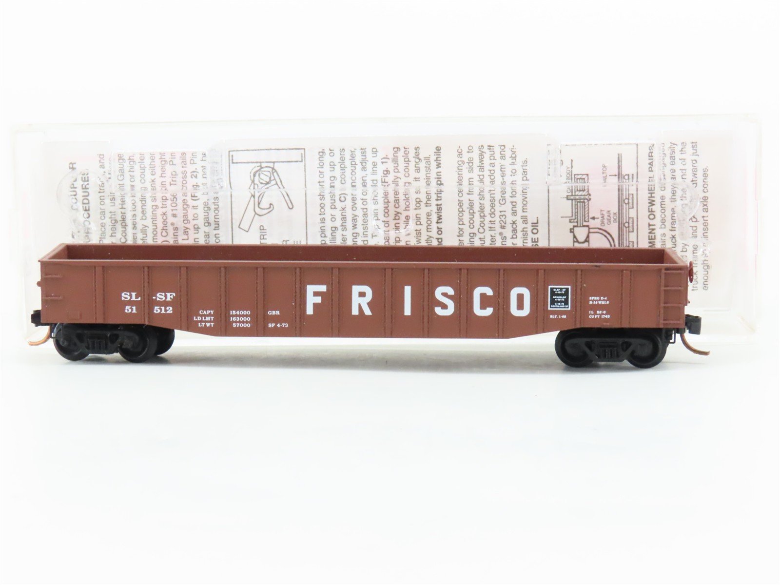 N Scale Micro-Trains MTL 105530 SLSF Frisco 50' Gondola Car #51512