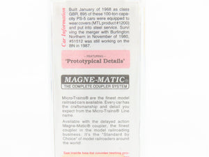 N Scale Micro-Trains MTL 105530 SLSF Frisco 50' Gondola Car #51512