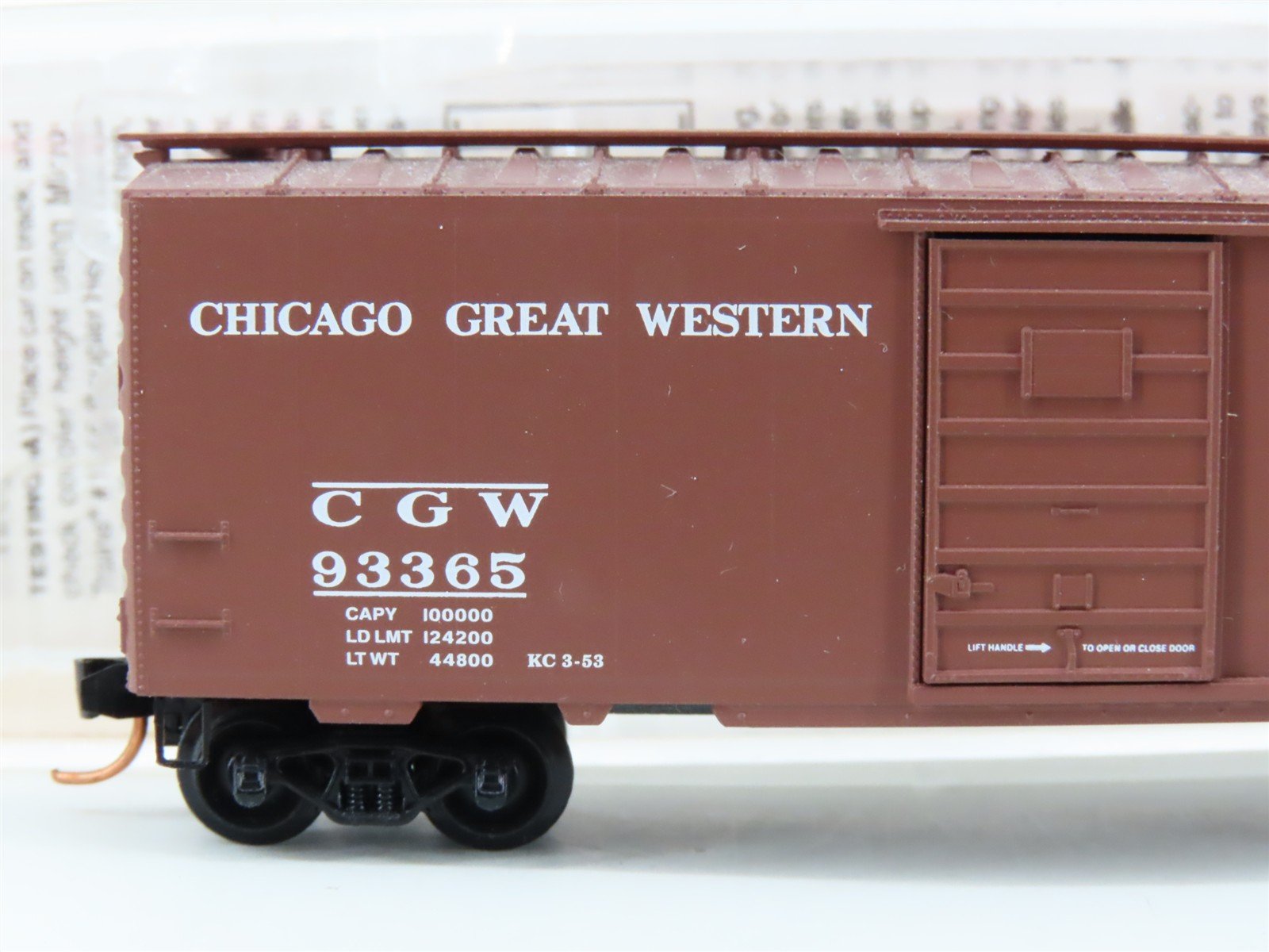 N Scale Micro-Trains MTL 20466 CGW Chicago Great Western 40' Boxcar #93365