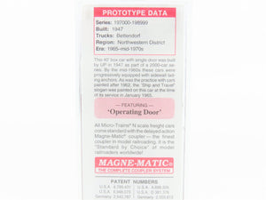 N Scale Micro-Trains MTL 02000710 UP Union Pacific 40' Boxcar #198850