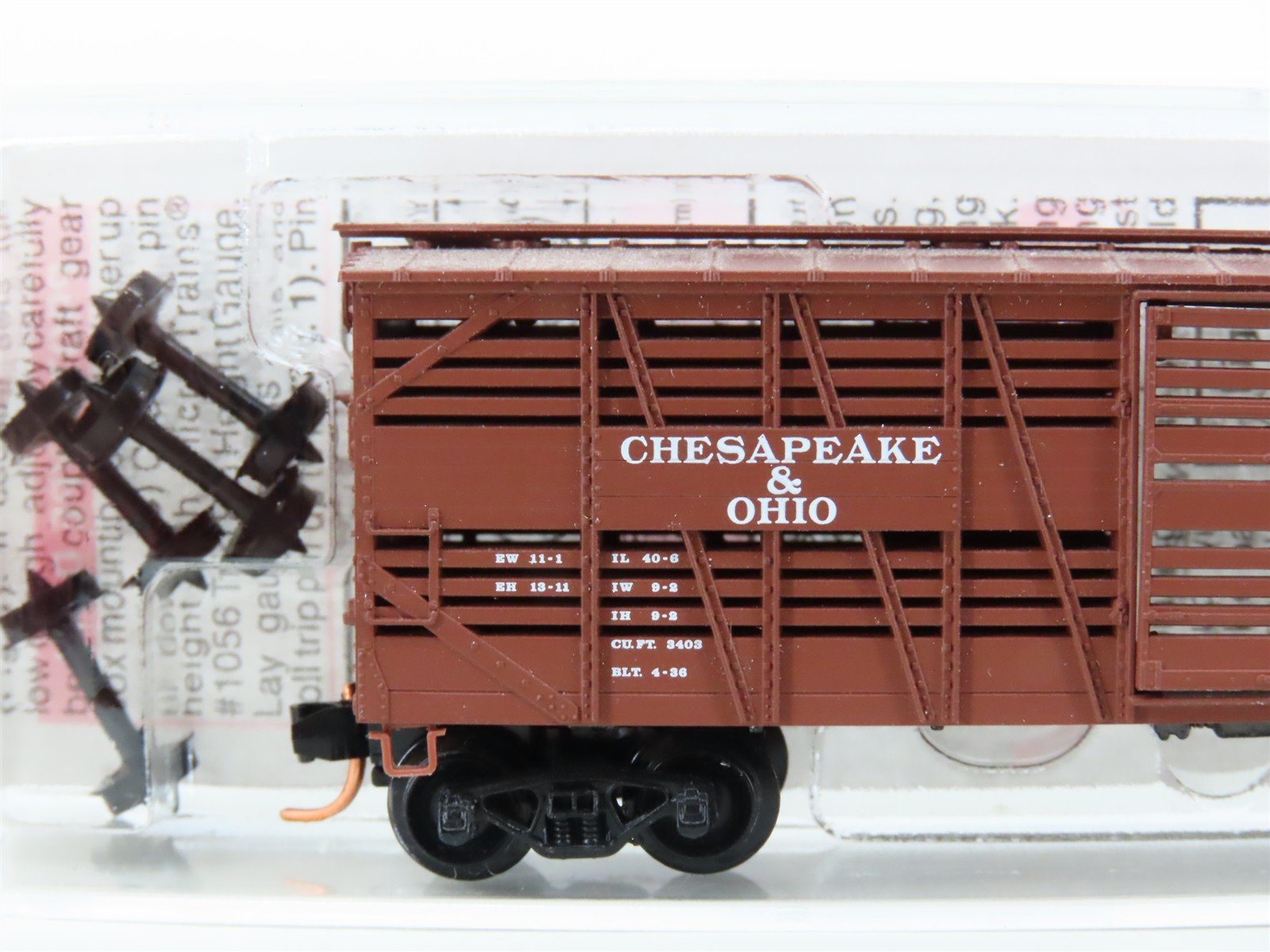 N Scale Micro-Trains MTL 35180 C&O Chesapeake & Ohio 40' Stock Car #95336