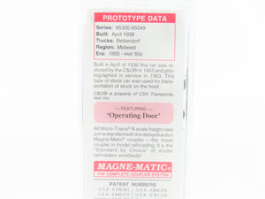 N Scale Micro-Trains MTL 35180 C&O Chesapeake & Ohio 40' Stock Car #95336