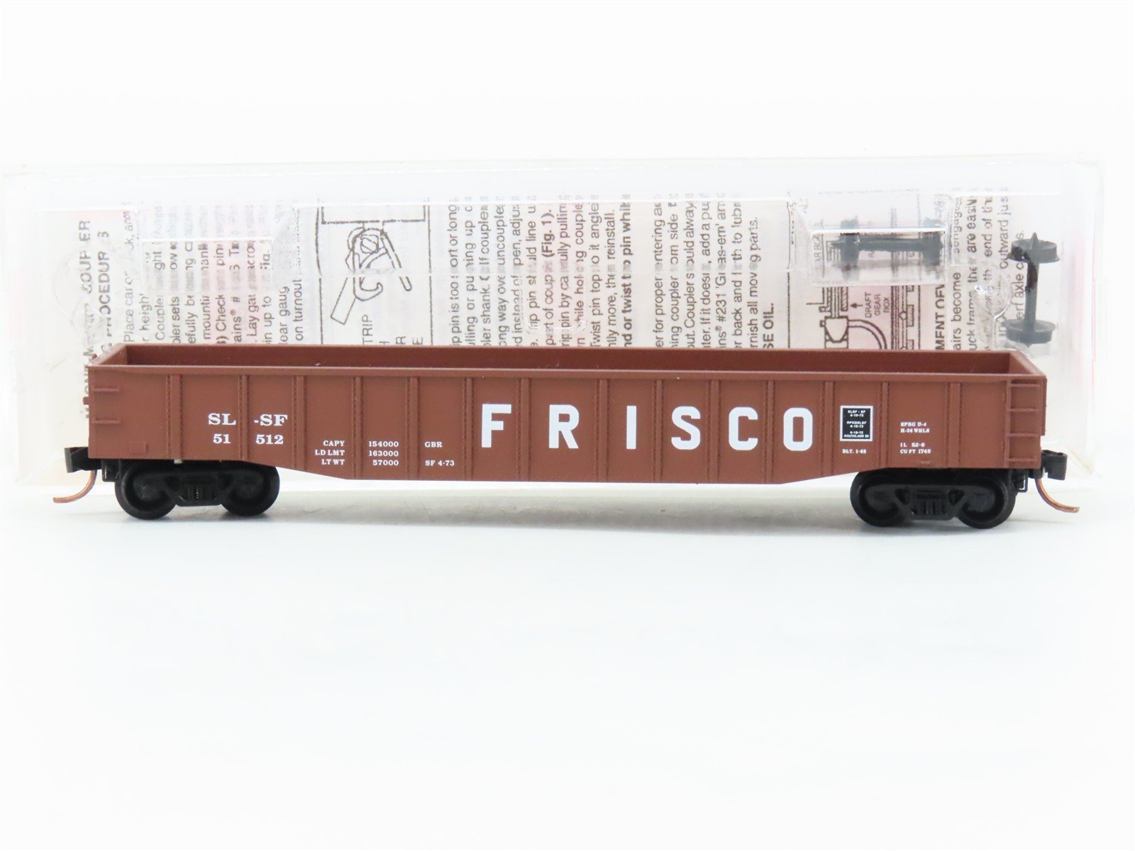 N Scale Micro-Trains MTL 105530 SLSF Frisco 50' Gondola Car #51512