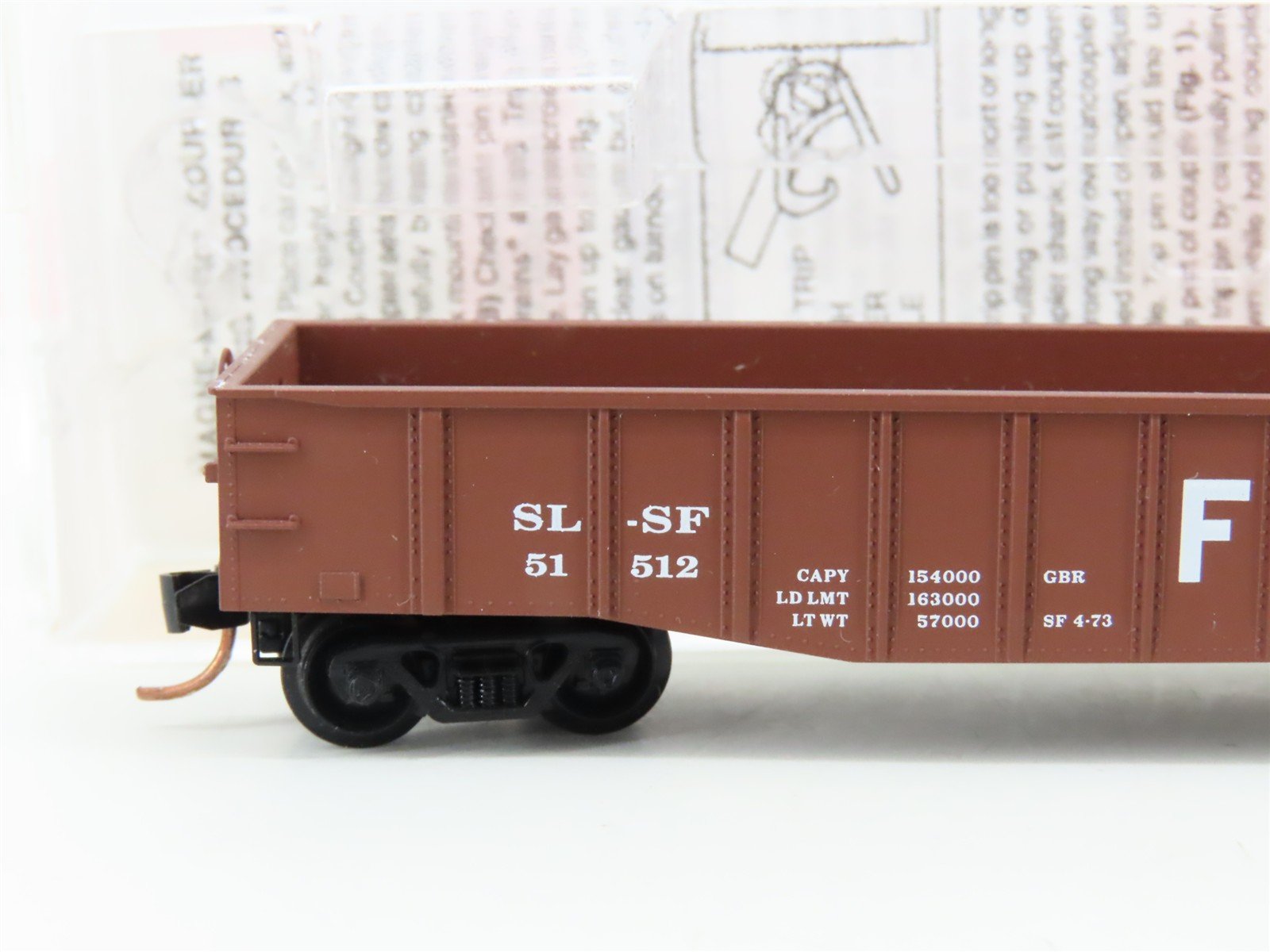 N Scale Micro-Trains MTL 105530 SLSF Frisco 50' Gondola Car #51512