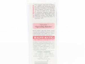 N Scale Micro-Trains MTL 94210 SHPX SNFX Shell Oil 3-Bay Covered Hopper #4610