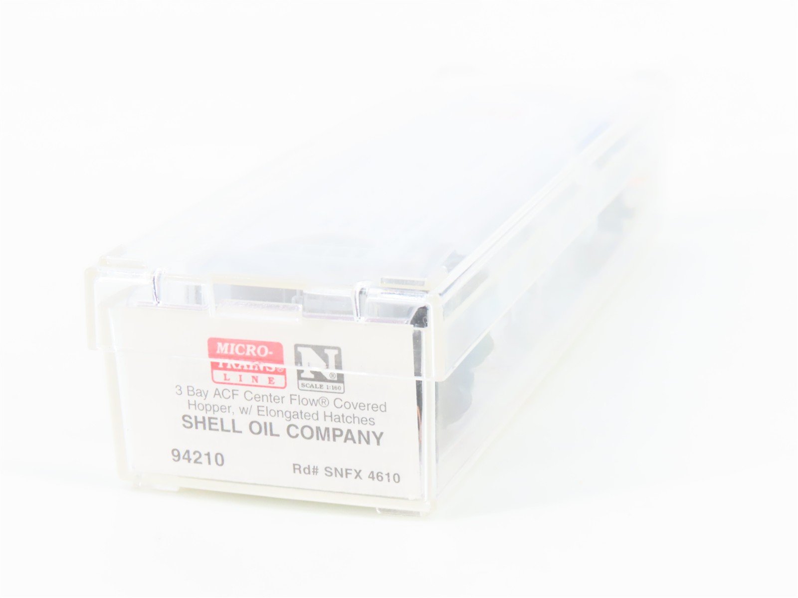 N Scale Micro-Trains MTL 94210 SHPX SNFX Shell Oil 3-Bay Covered Hopper #4610