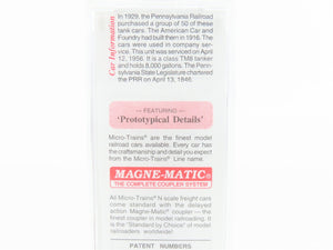 N Scale Micro-Trains MTL 65230 PRR Pennsylvania 39' Single Dome Tankcar #498651