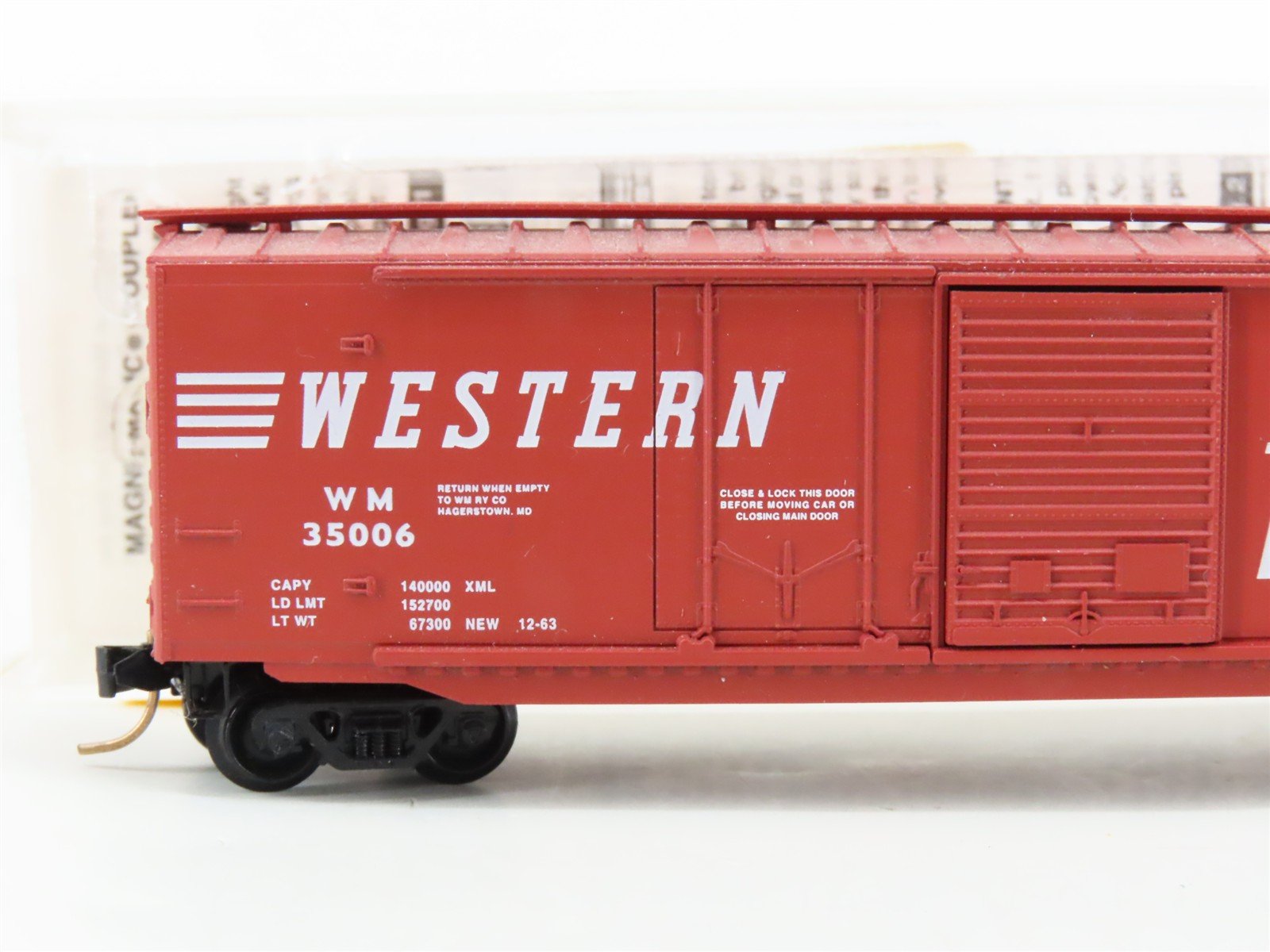 N Scale Micro-Trains MTL 33070 WM Western Maryland 50' Boxcar #35006