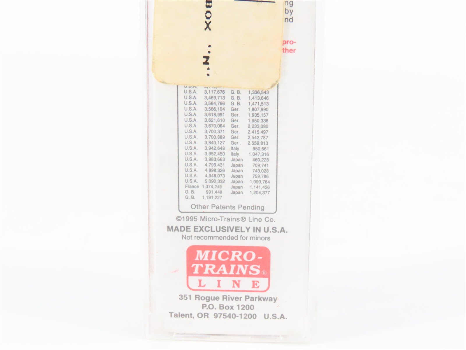 N Scale Micro-Trains MTL 33070 WM Western Maryland 50' Boxcar #35006