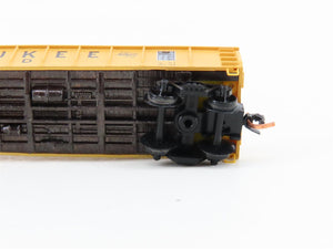 N Scale Micro-Trains MTL 48110.1 MILW Milwaukee Road 50' Gondola #81087 w/ Load