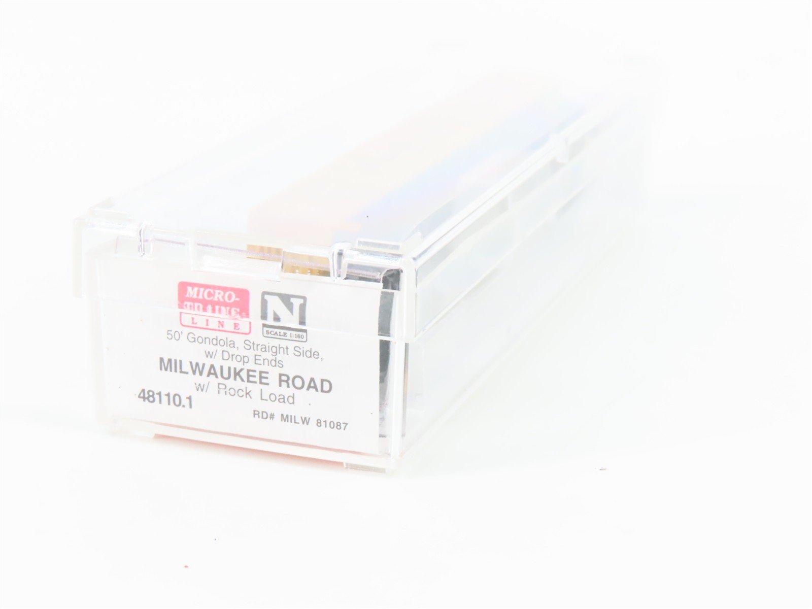 N Scale Micro-Trains MTL 48110.1 MILW Milwaukee Road 50' Gondola #81087 w/ Load