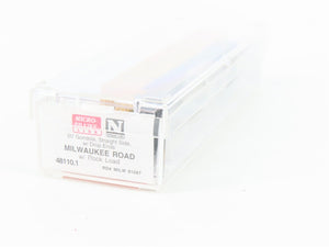 N Scale Micro-Trains MTL 48110.1 MILW Milwaukee Road 50' Gondola #81087 w/ Load