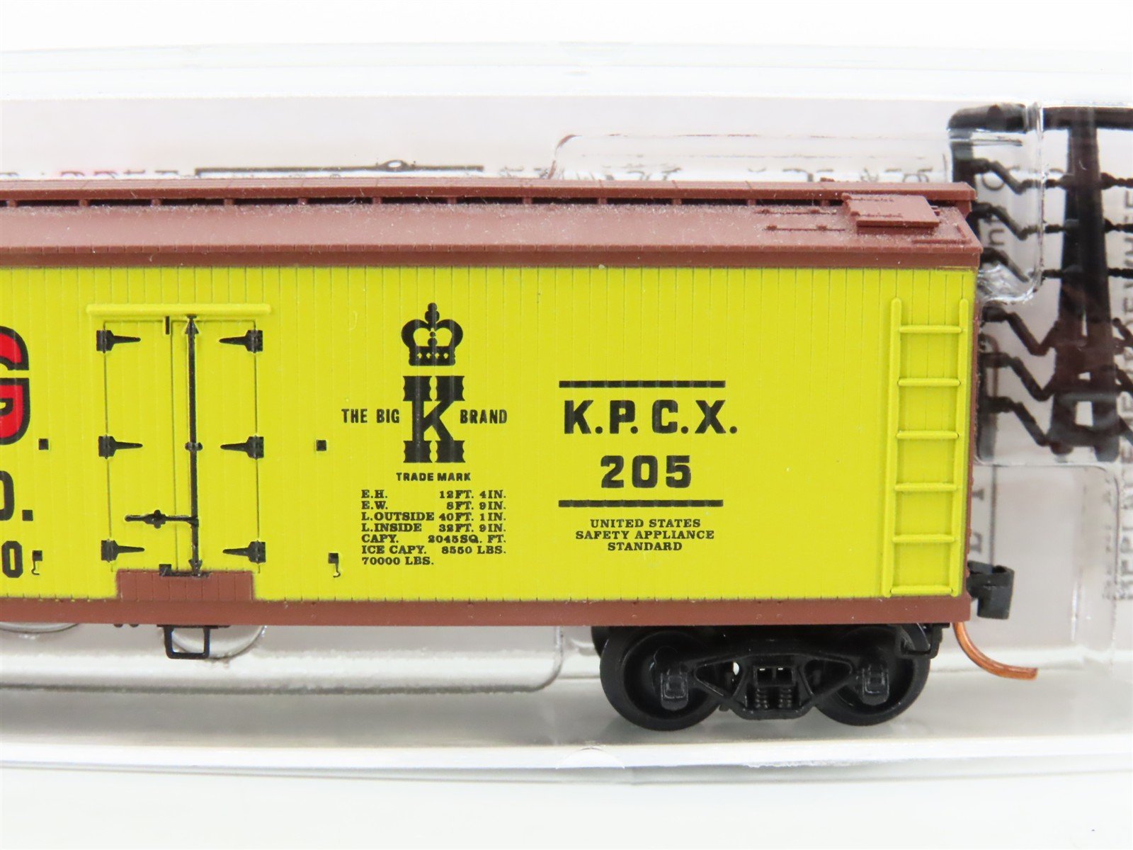 N Scale Micro-Trains MTL 49120 KPCX King Packing 40' Woodside Reefer #205