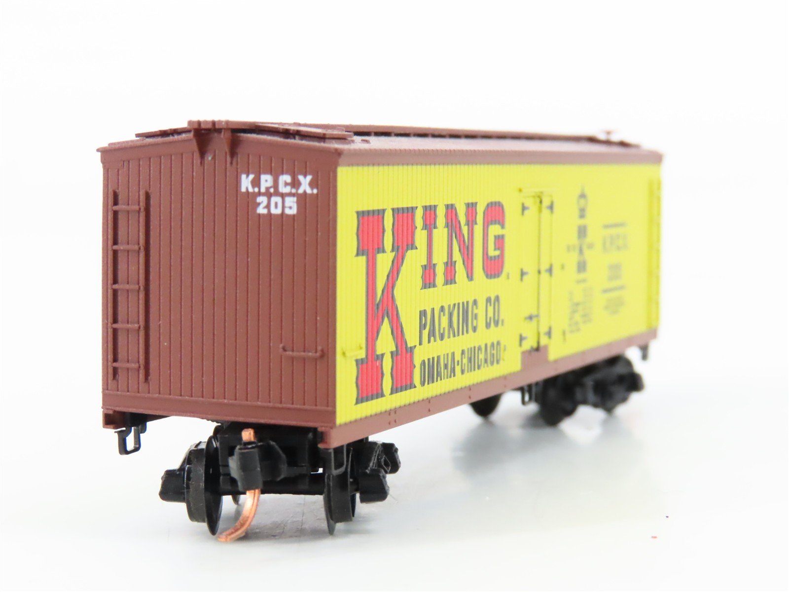N Scale Micro-Trains MTL 49120 KPCX King Packing 40' Woodside Reefer #205