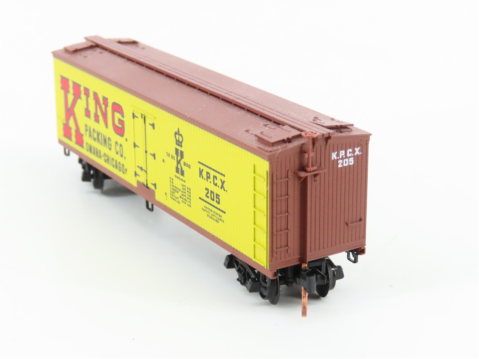 N Scale Micro-Trains MTL 49120 KPCX King Packing 40' Woodside Reefer #205