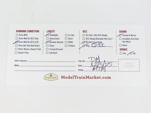 HO Scale Broadway Limited BLI Unlettered 4-8-8-2 Cab Forward Steam w/DCC & Sound