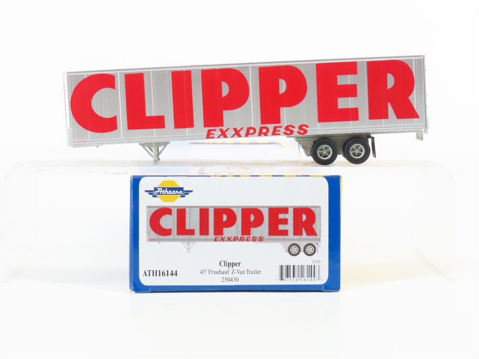 HO Scale Athearn ATH16144 Clipper Express 45' Z-Van Trailer #250430