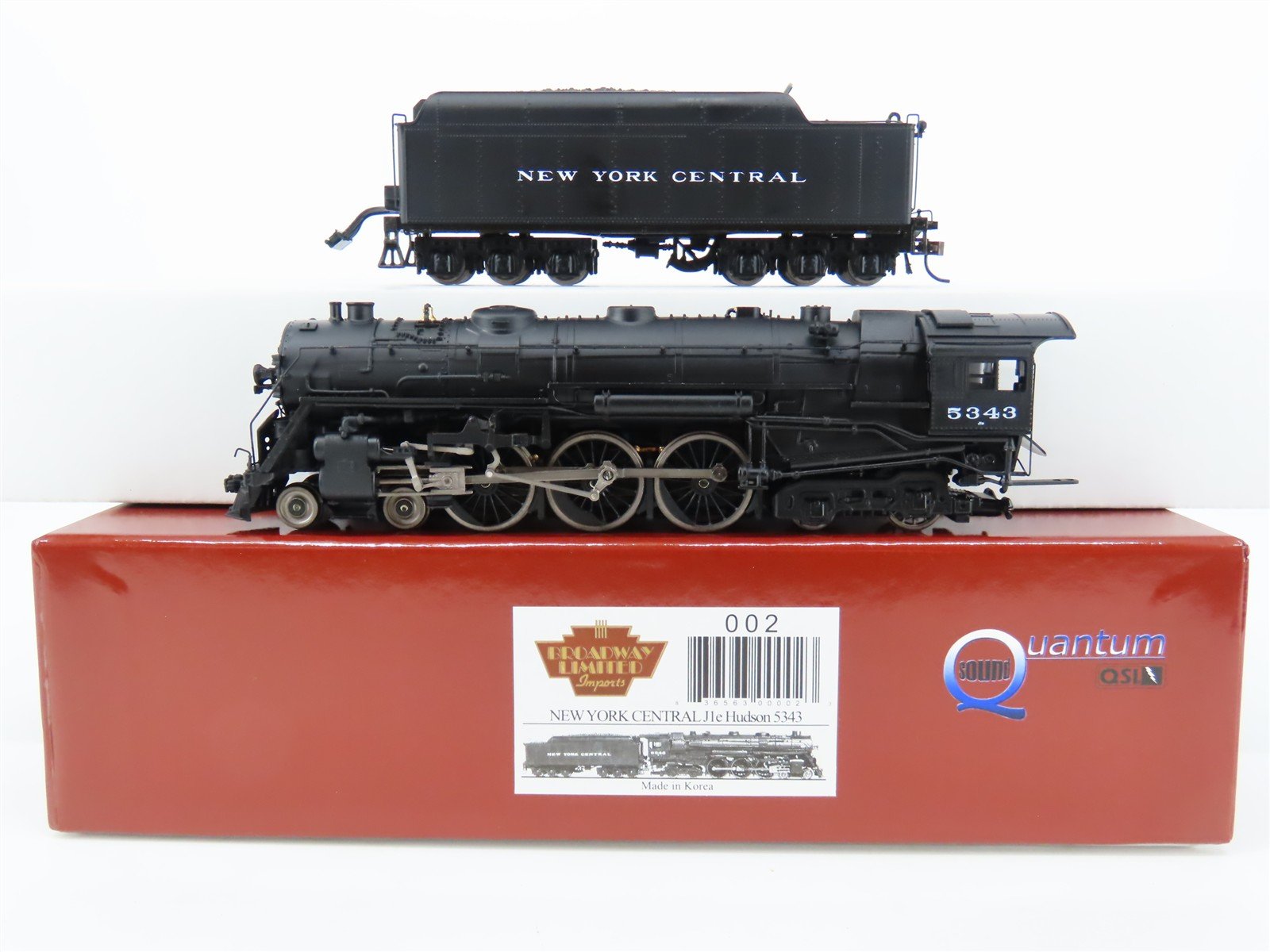 HO Broadway Limited BLI 002 NYC 4-6-4 J1e Hudson Steam #5343 w/ DCC & Sound