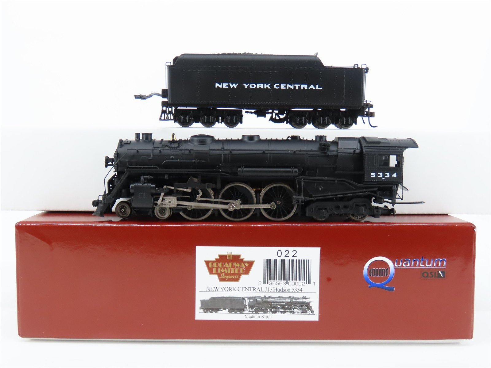 HO Broadway Limited BLI 022 NYC 4-6-4 J1e Hudson Steam #5334 w/ DCC & Sound