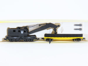 N Scale Model Power/Roco 3165 PRR Pennsylvania Crane Car & Work Car