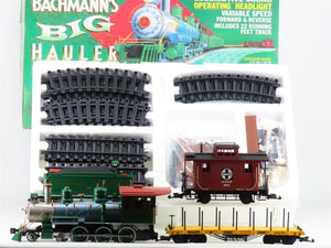 G Scale Bachmann 90-0100 ATSF 4-6-0 Battery Powered Steam Freight Train Set