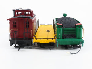 G Scale Bachmann 90-0100 ATSF 4-6-0 Battery Powered Steam Freight Train Set