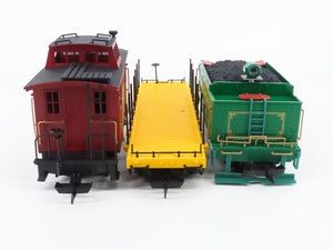 G Scale Bachmann 90-0100 ATSF 4-6-0 Battery Powered Steam Freight Train Set