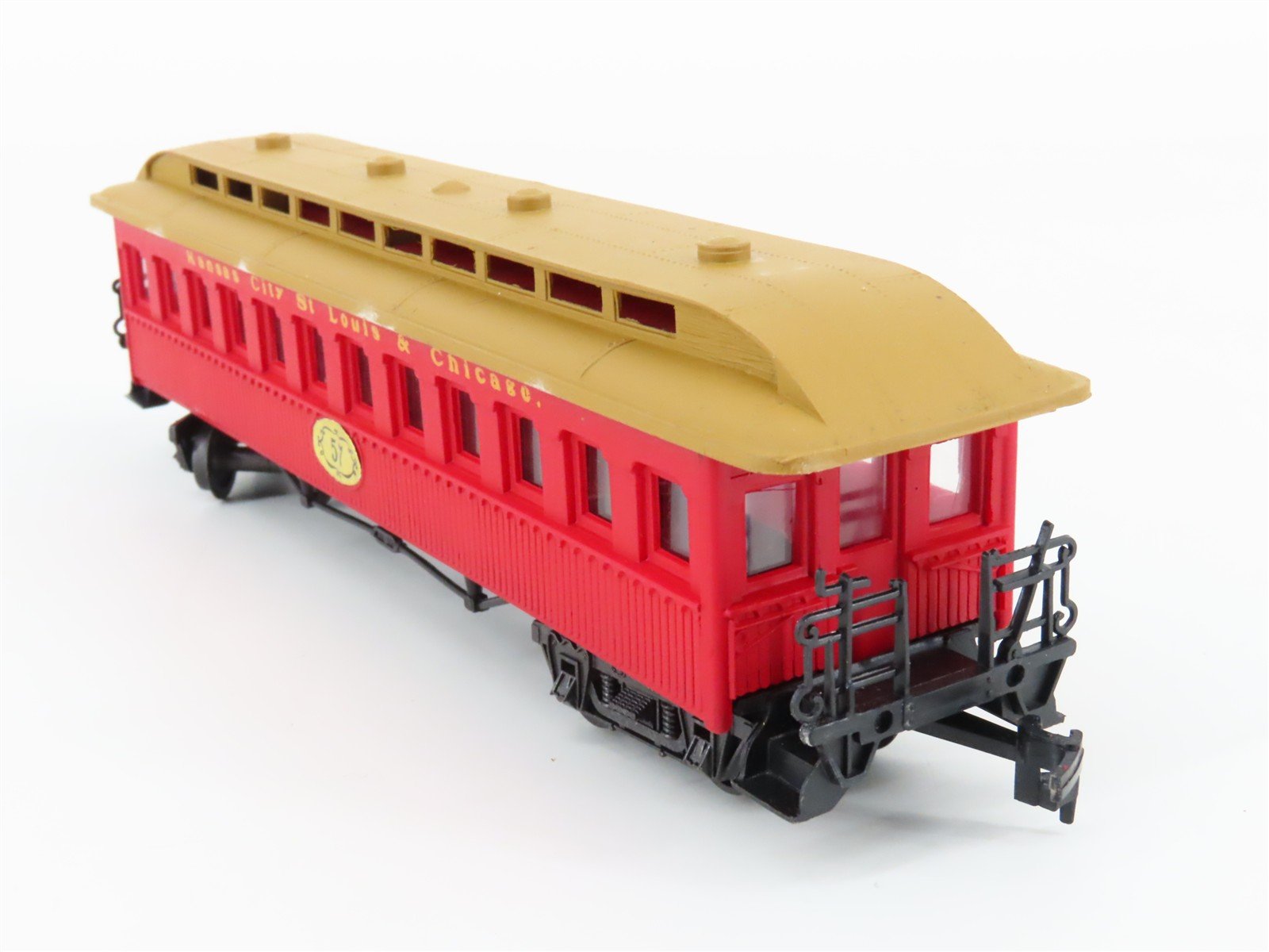 HO Scale AHM 6237 KC&StL Railway Oldtime Coach Passenger Car