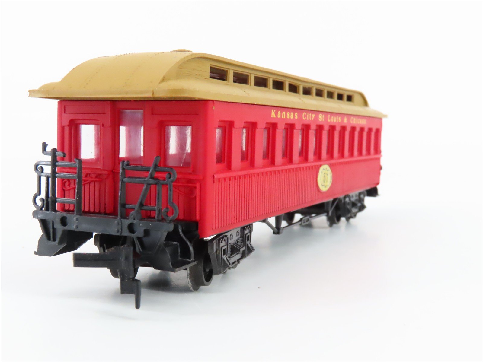 HO Scale AHM 6237 KC&StL Railway Oldtime Coach Passenger Car