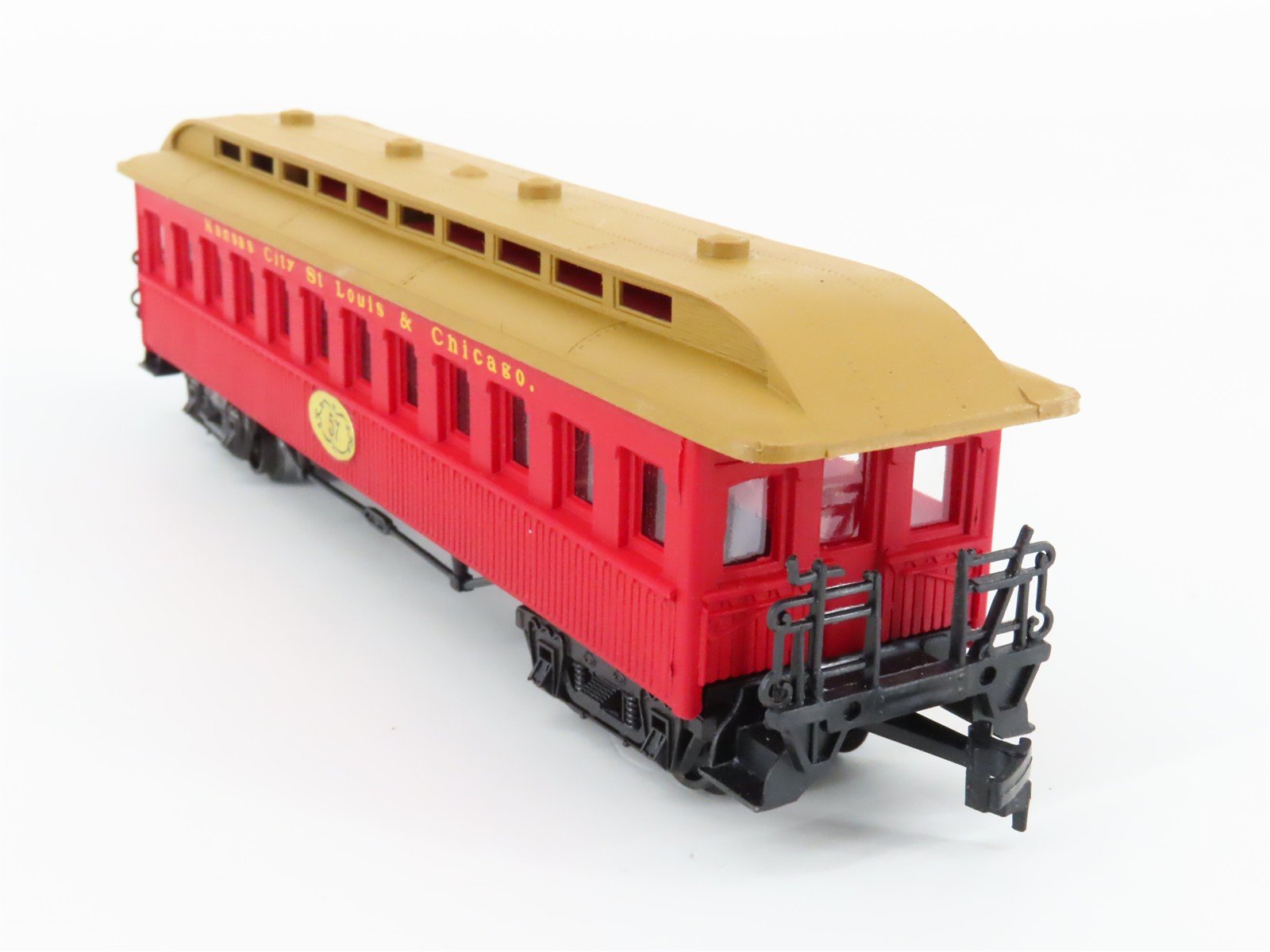 HO Scale AHM 6237 KC&StL Railway Oldtime Coach Passenger Car