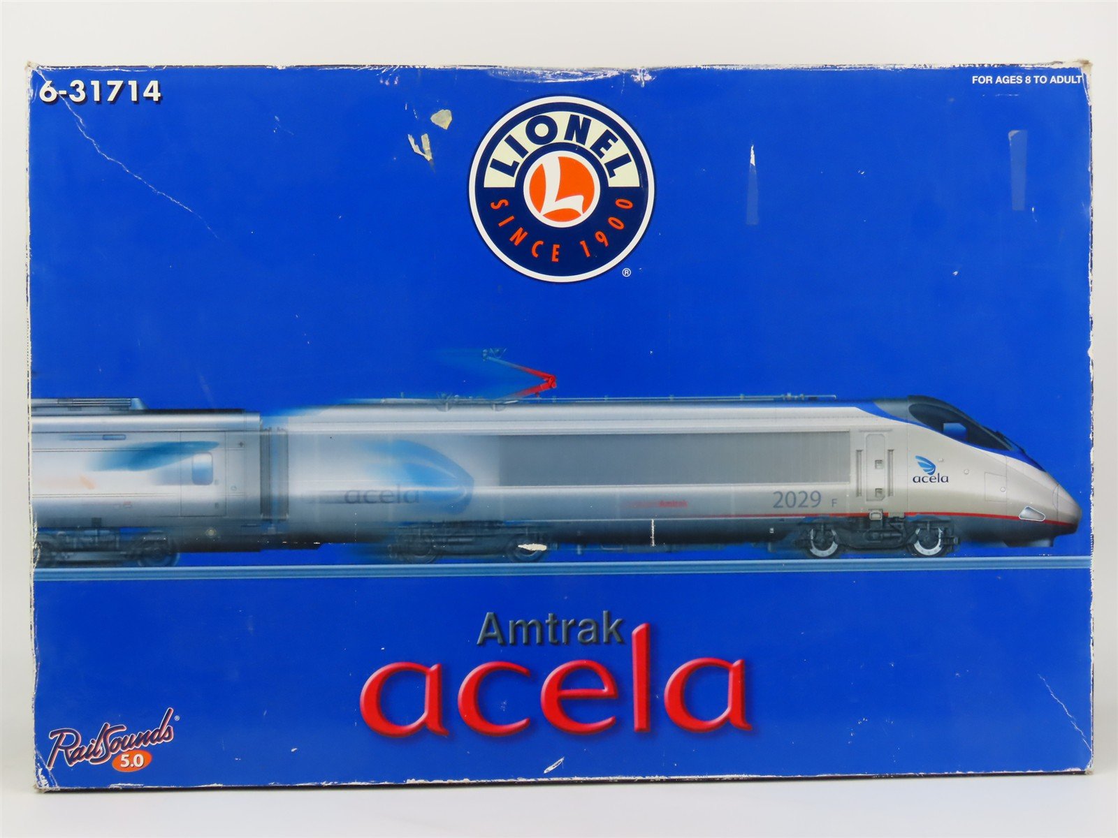 O 3-Rail Lionel 6-31714 AMTK Amtrak Acela Electric Passenger Set w/ TMCC & Sound