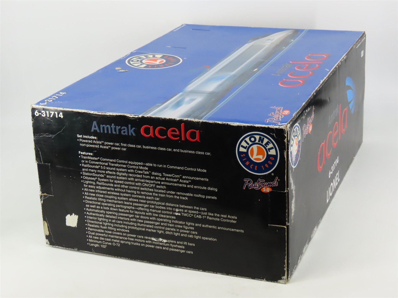 O 3-Rail Lionel 6-31714 AMTK Amtrak Acela Electric Passenger Set w/ TMCC & Sound