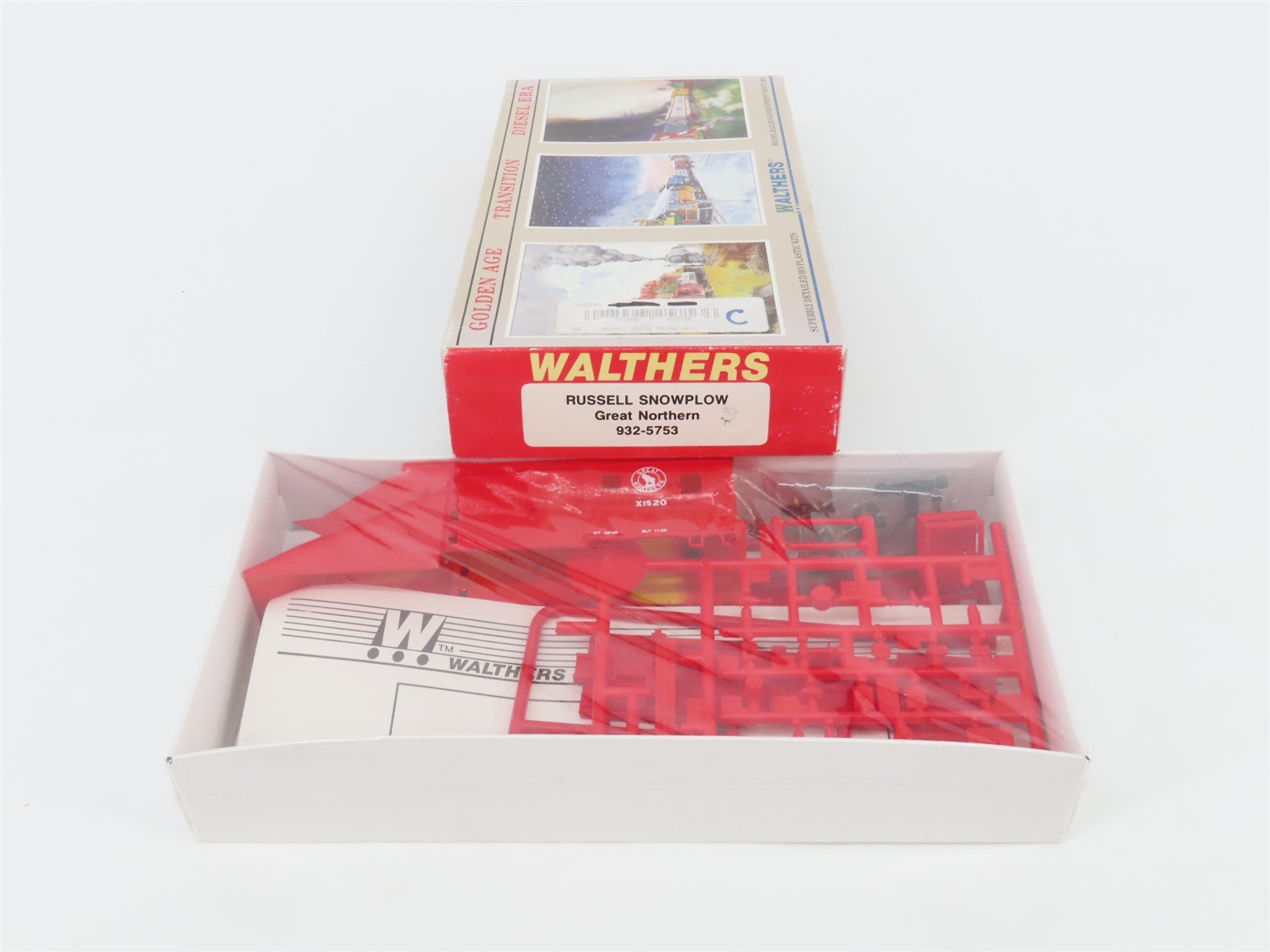 HO Walthers Kit 932-5753 GN Great Northern Russell Snow Plow #X1520 - SEALED