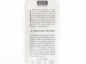 Z Scale Micro-Trains MTL 14414-2 UP Union Pacific Single Dome Tankcar #908728