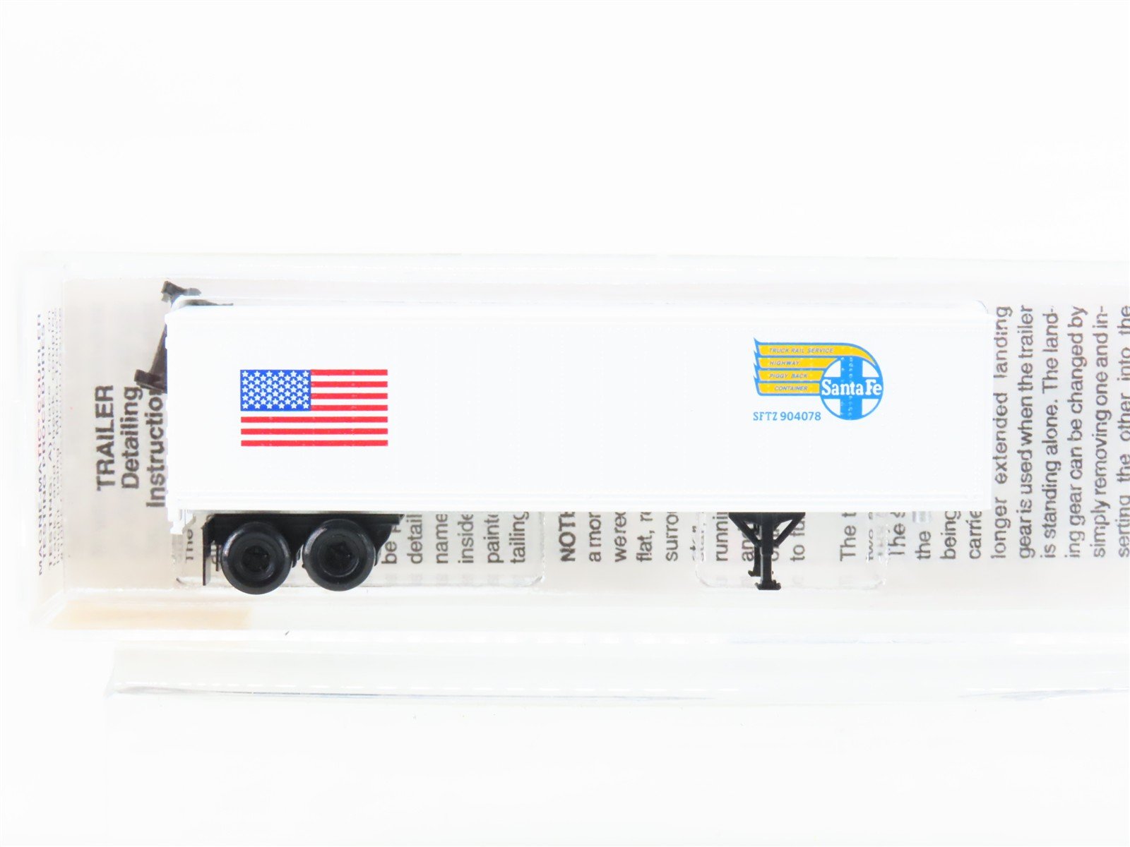 N Scale Micro-Trains MTL 66100 SFTZ Santa Fe 40' Trailer #904078