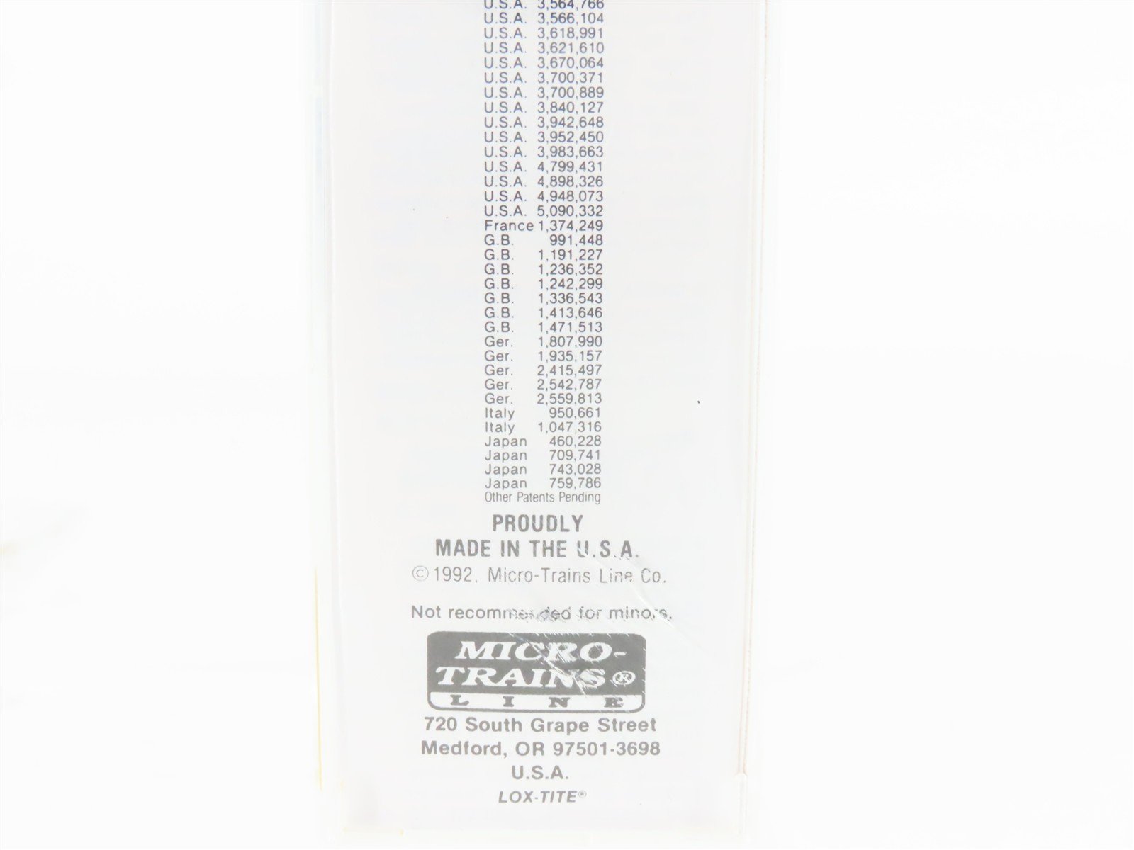 N Scale Micro-Trains Line MTL 66060 40' Trailer #1992