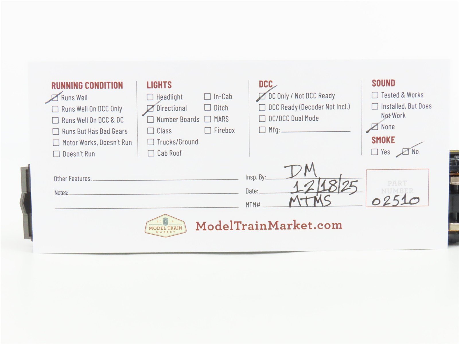 HO Scale Atlas/KATO NP Northern Pacific ALCO RS-3 Diesel #862