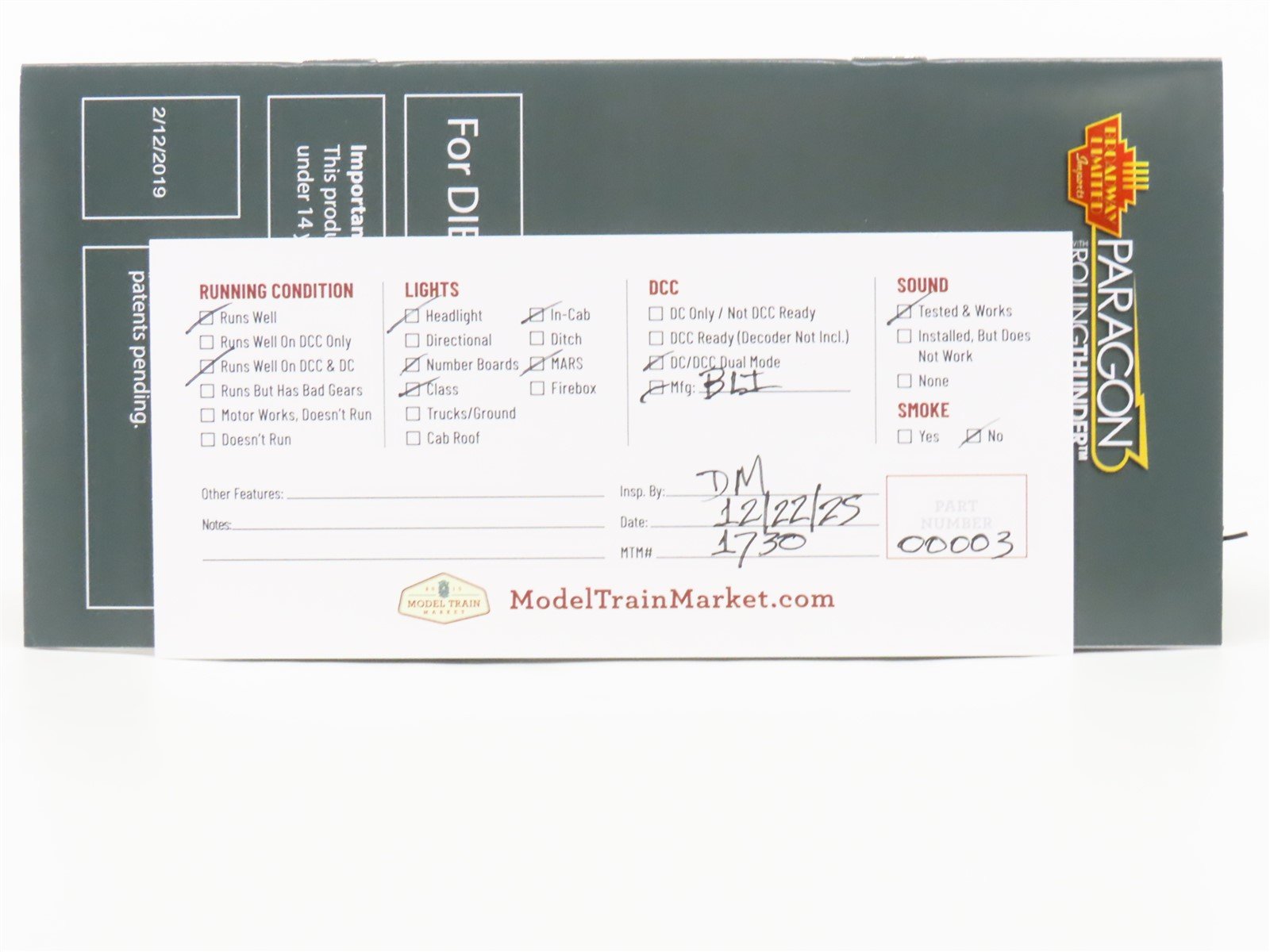 HO Scale Broadway Limited 4862 SP 