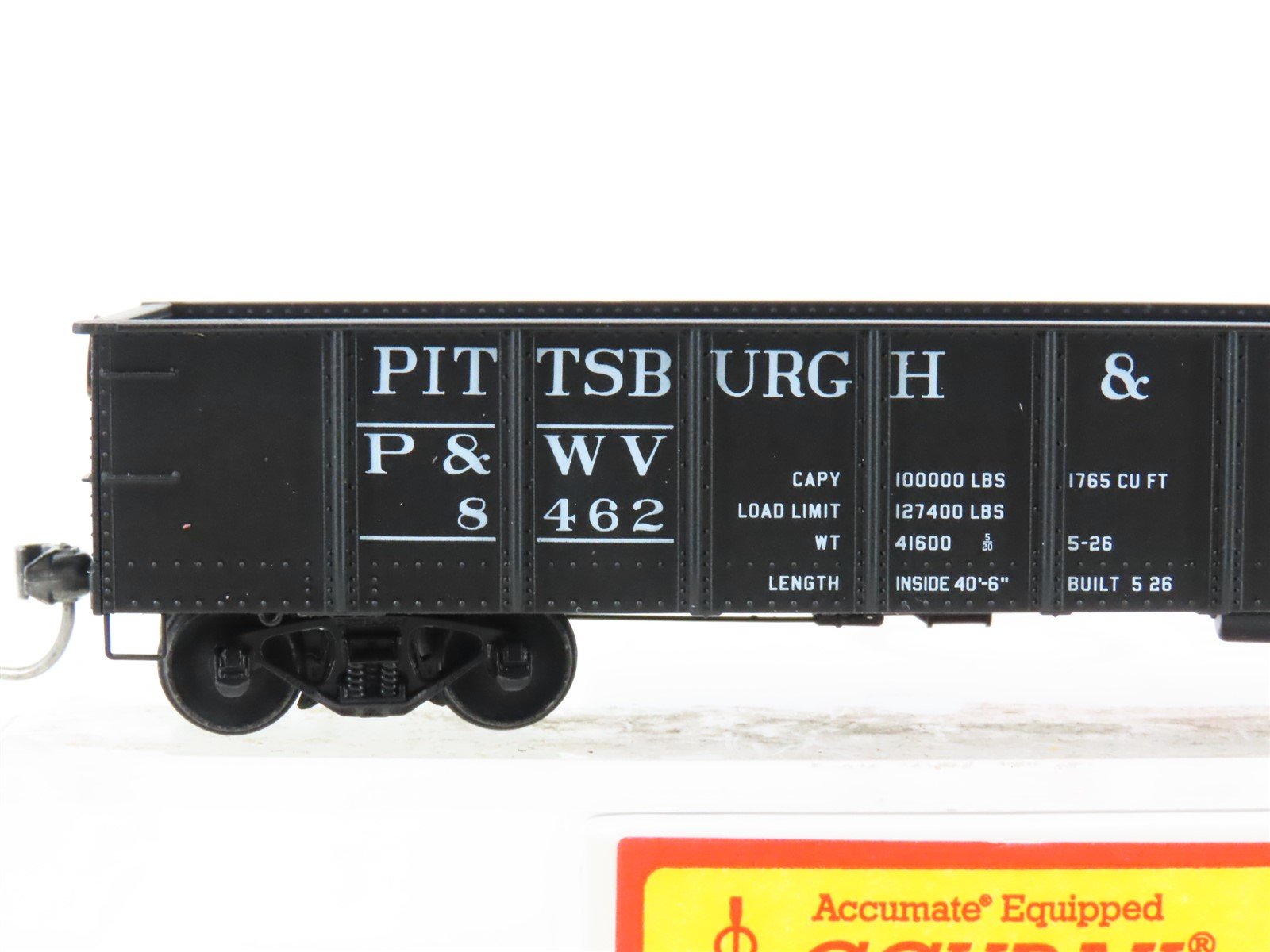 HO Accurail 3770 P&WV Pittsburgh & West Virginia 41' Gondola #8462 - Upgraded