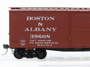 HO Scale Accurail 13061 B&A Boston & Albany 36' Wood Box Car #39608 - Upgraded