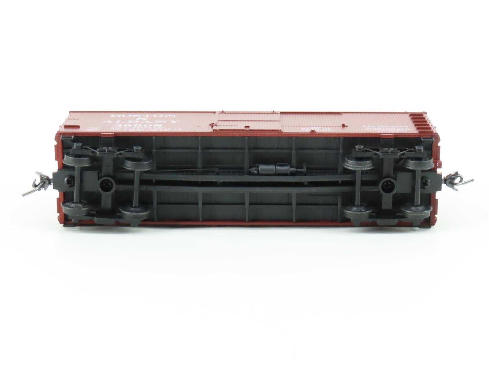 HO Scale Accurail 13061 B&A Boston & Albany 36' Wood Box Car #39608 - Upgraded