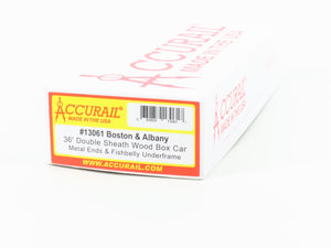 HO Scale Accurail 13061 B&A Boston & Albany 36' Wood Box Car #39608 - Upgraded